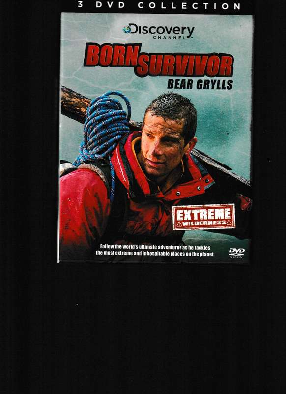 BORN SURVIVOR, BEAR GRYLLS 3 DVD BOX SET COLLECTION