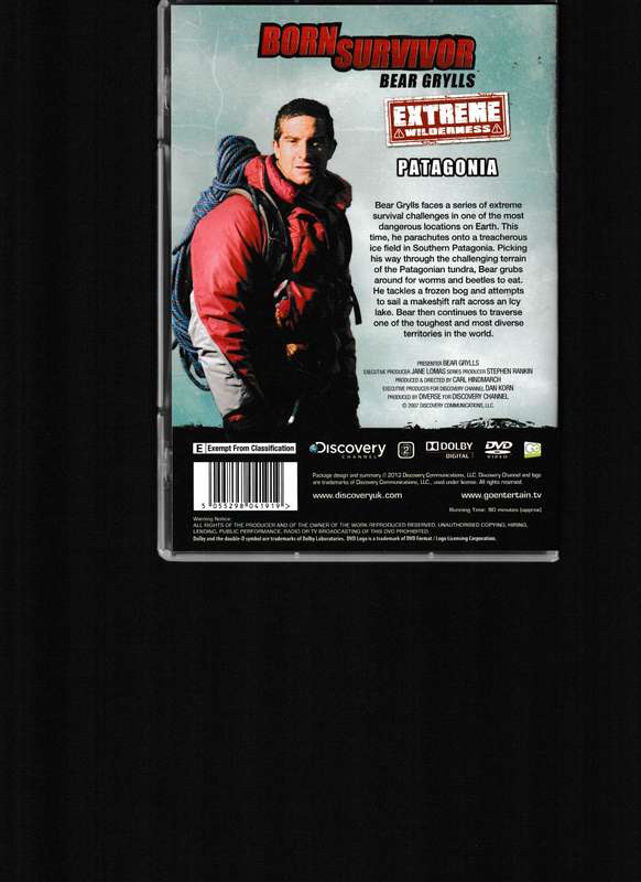 BORN SURVIVOR, BEAR GRYLLS 3 DVD BOX SET COLLECTION
