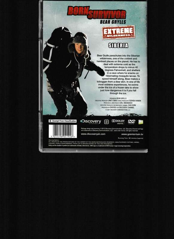 BORN SURVIVOR, BEAR GRYLLS 3 DVD BOX SET COLLECTION
