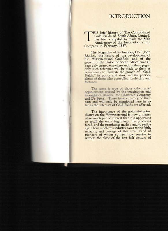 "THE GOLDFIELDS" 1887-1937
