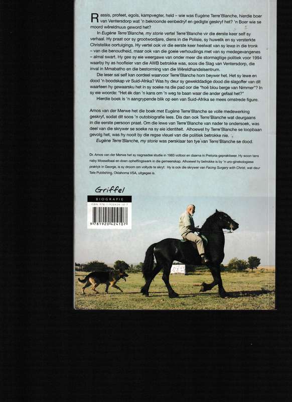EUGENE TERRE'BLANCHE, MY STORIE