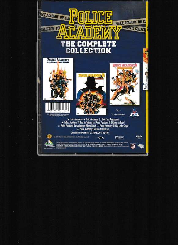 POLICE ACADEMY, THE COMPLETE COLLECTION 7 DVD SET