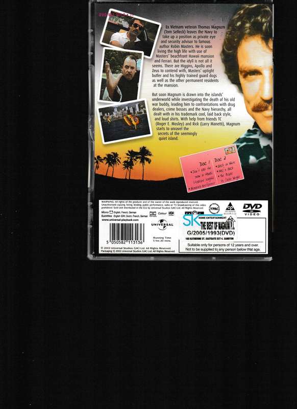 THE BEST OF MAGNUM P.I 2 DDVD SET