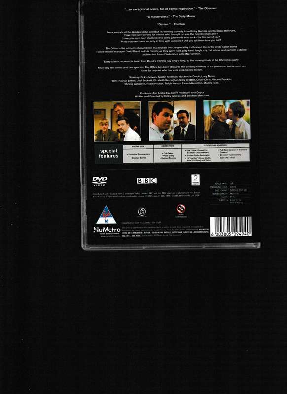 THE OFFICE, COMPLETE SERIES ONE & TWO AND THE CHRISTMAS SPECIALS