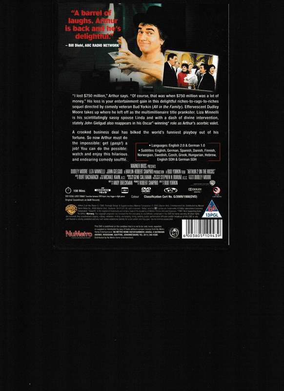ARTHUR 2 ON THE ROCKS DVD