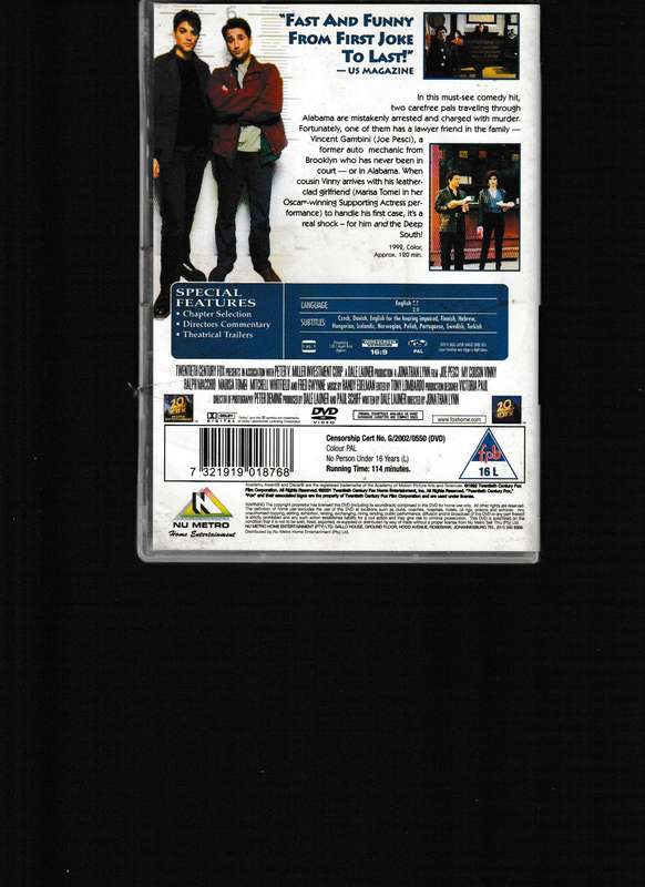 MY COUSIN VINNY DVD