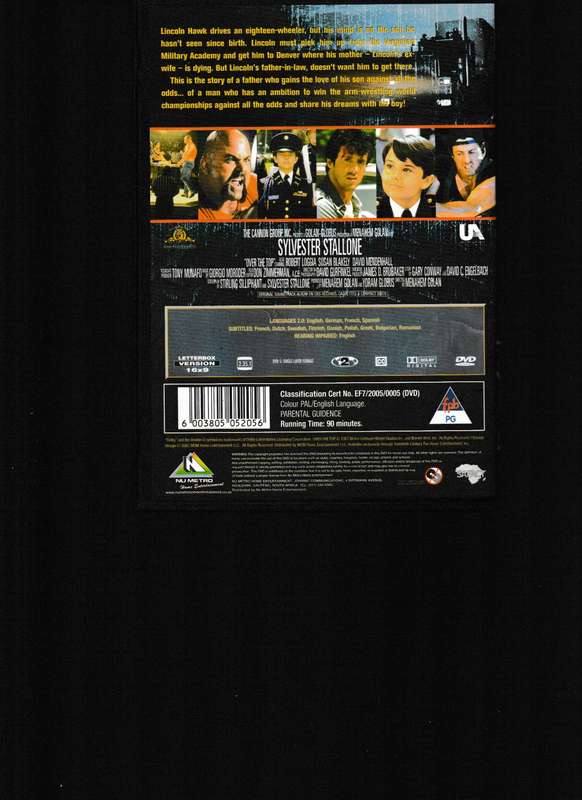 OVER THE TOP DVD