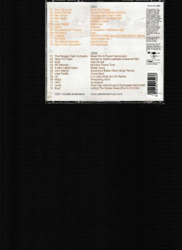 CAFE DEL MAR, THE BEST OF 2 DISC SET