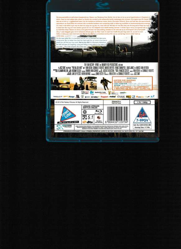 PAD NA JOU HART BLU RAY