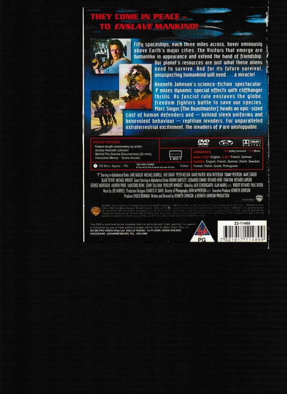 V THE ORIGINAL MINI SERIES DVD