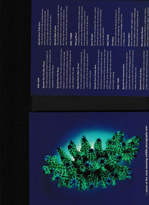 THE BLUE PLANET, SPECIAL EDITION 4 DISC DVD BOX SET