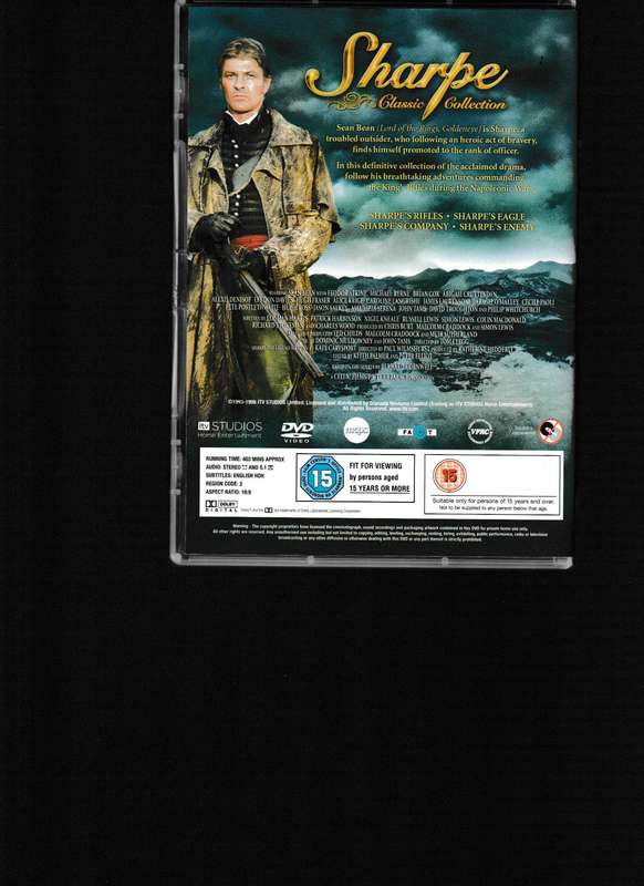 SHARPE, CLASSIC COLLECTION 8 DVD BOX SET