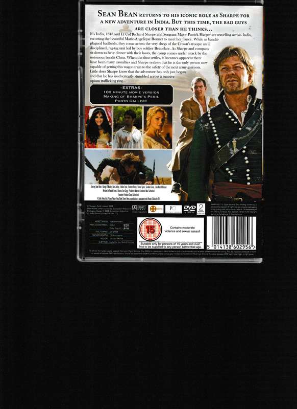 THE SHARPE, SHARPE'S PERIL and SHARPE'S CHALLENGE DVD BOX SET