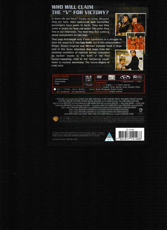 V THE FINAL BATTLE 2 DISC DVD SET