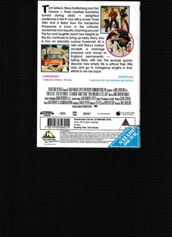 THREE MEN AND A LITTLE LADY DVD