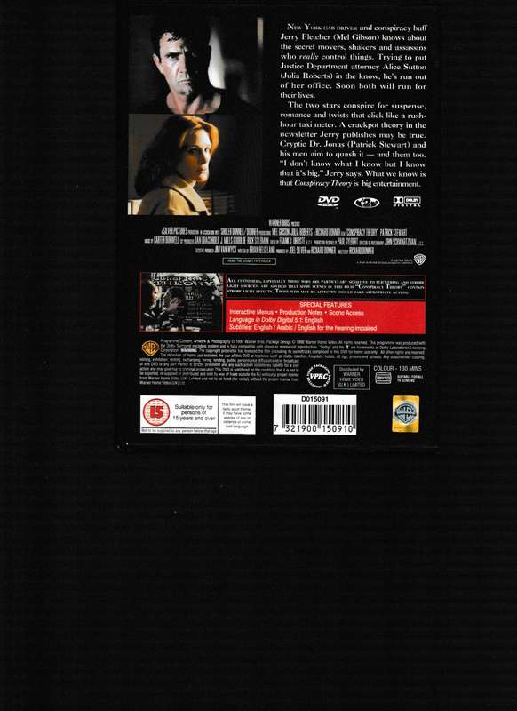 CONSPIRACY THEORY DVD