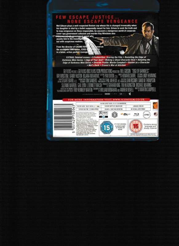 EDGE OF DARKNESS BLU RAY