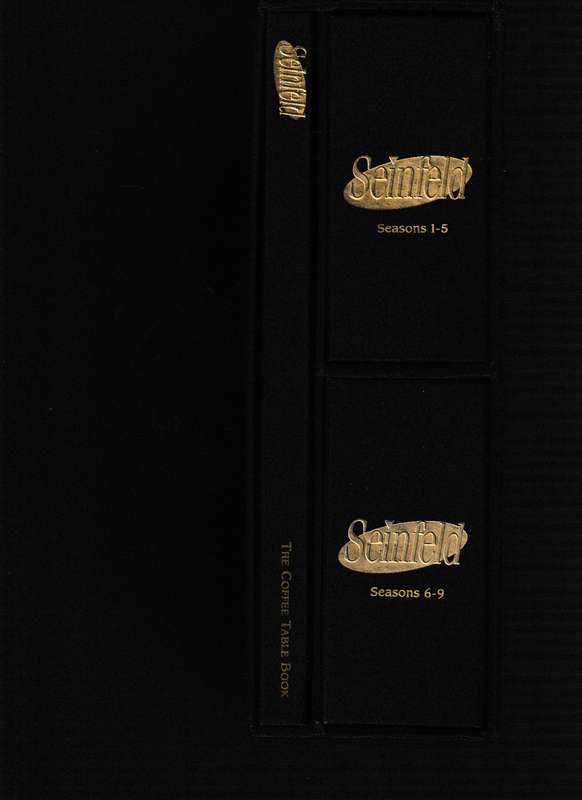 SEINFELD, ALL NINE SEASONS WITH 221 PAGE A4  COFFEE TABLE BOOK, 32 DISCS AND BONUS DVD HARDCOVER SET