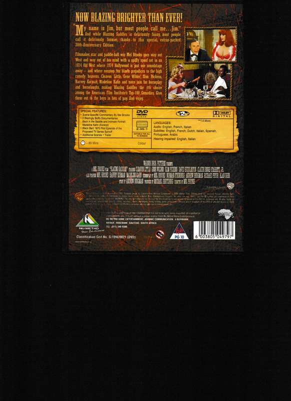 BLAZING SADDLES DVD 30TH ANNIVERSARY SPECIAL EDITION