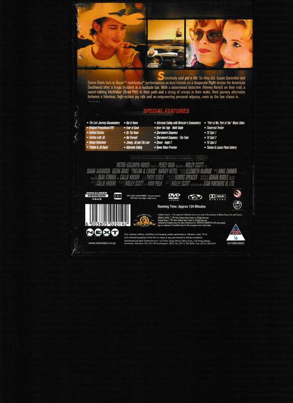 THELMA & LOUISE DVD