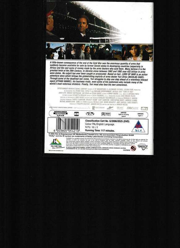 LORD OF WAR DVD