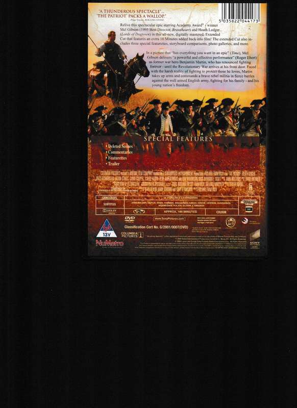 THE PATRIOT DVD