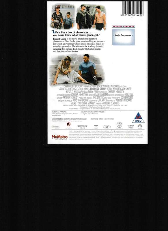 FORREST GUMP, SPECIAL ELECTOR'S CONDITION DVD