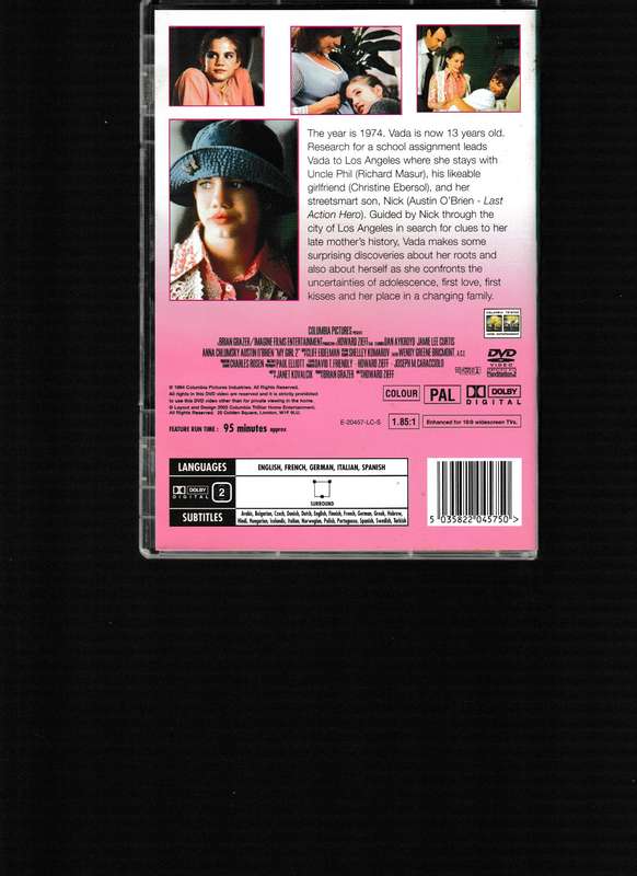 MY GIRL 1 & 2 BOX SET DVD