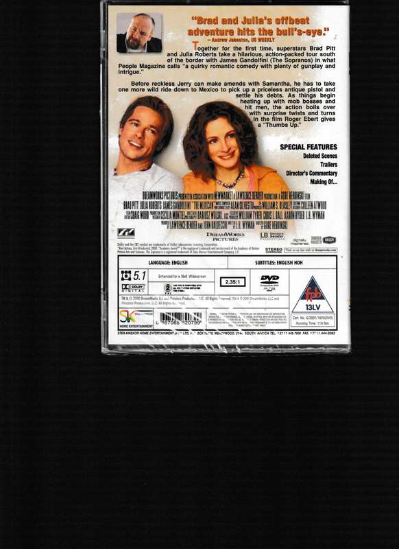 THE MEXICAN DVD NEW (SEALED)