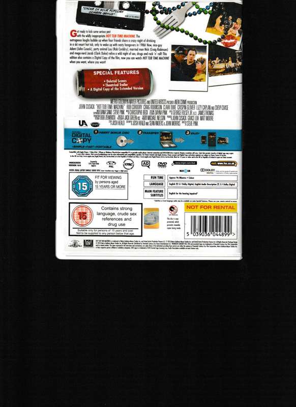 HOT TUB TIME MACHINE DVD