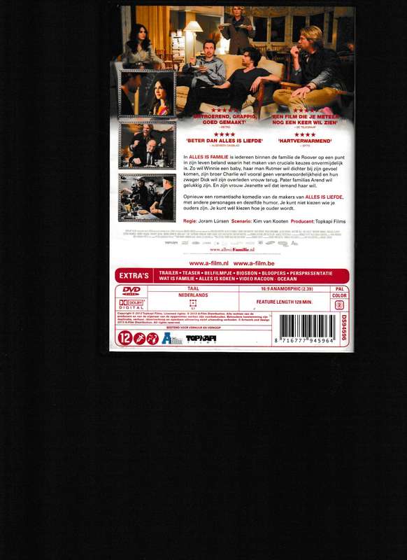 ALLES IS FAMILIE DVD ( IN NEDERLANDS TAAL)
