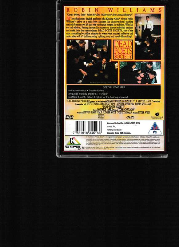 DEAD POETS SOCIETY DVD
