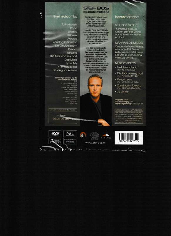 STEF BOS, ROOI AARDE SWART BLOED DVD (NUUT) GESEEL.