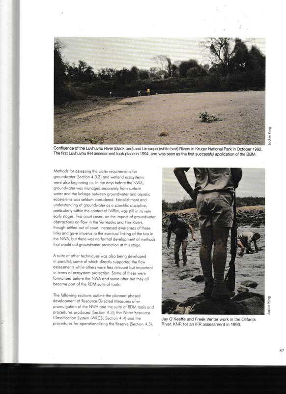SUSTAINABLE USE OF SOUTH AFRICA'S INLAND WATERS