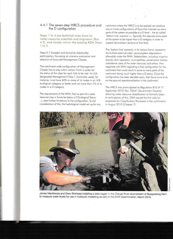SUSTAINABLE USE OF SOUTH AFRICA'S INLAND WATERS