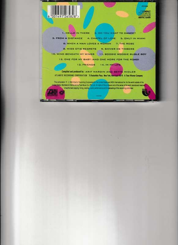 BETTE MIDLER, EXPERIENCE THE DIVINE, GREATEST HITS CD