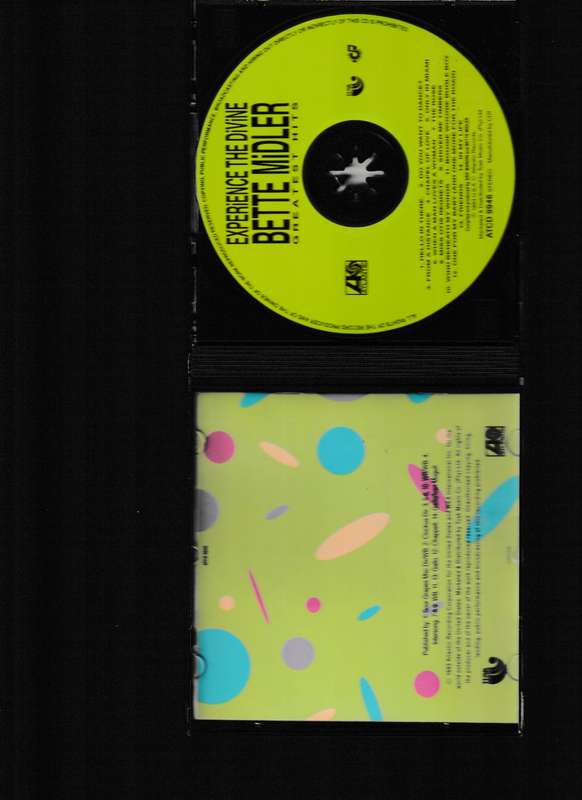 BETTE MIDLER, EXPERIENCE THE DIVINE, GREATEST HITS CD