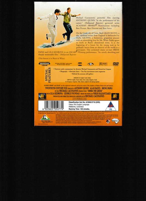 ZORBA THE GREEK DVD