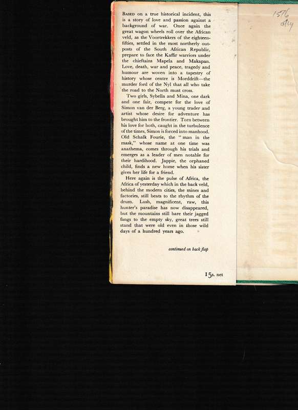 THE MASK by STUART CLOETE * SIGNED *