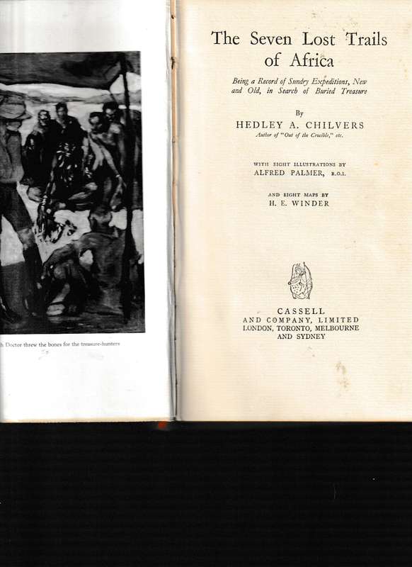 THE SEVEN LOST TRAILS OF AFRICA 1 ST ED. 1930
