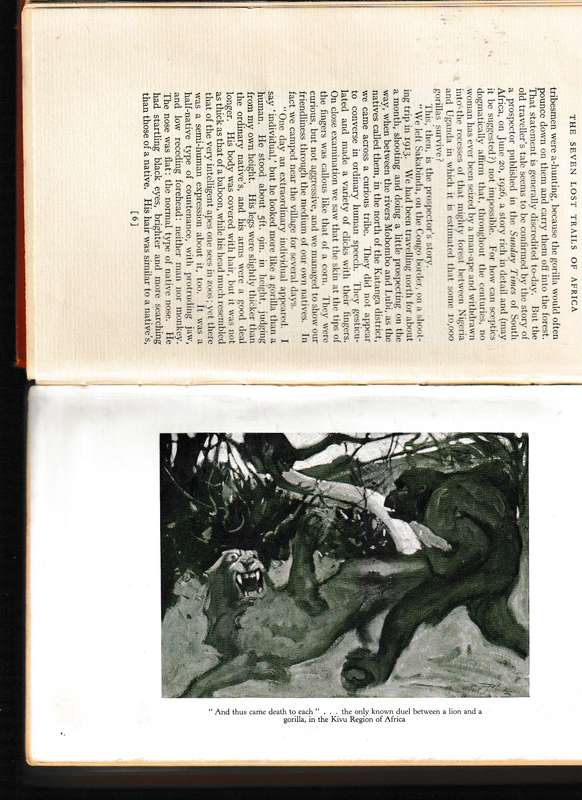 THE SEVEN LOST TRAILS OF AFRICA 1 ST ED. 1930