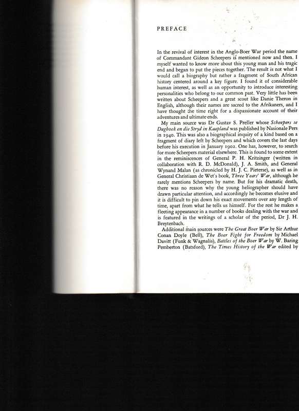 SWORD IN THE SAND, THE LIFE AND DEATH OF GIDEON SCHEEPERS by JOHANNES MEINTJES