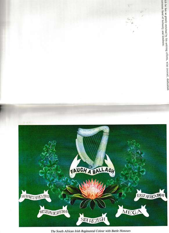 CLEAR THE WAY, MILITARY HERITAGE OF THE SOUTH AFRICAN IRISH 1880-1990, 1 ST. ED TWO VOLUMES HARDCOVE