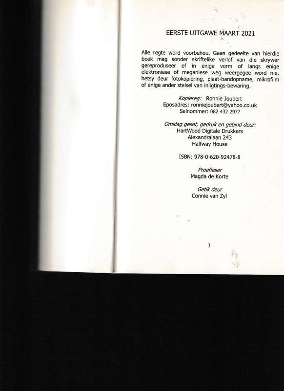 IVOORTORING deur P.R. JOUBERT * GETEKEN *