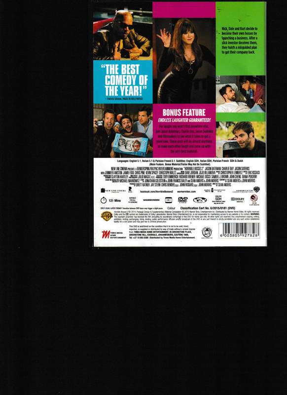 HORRIBILE BOSSES 2 DVD