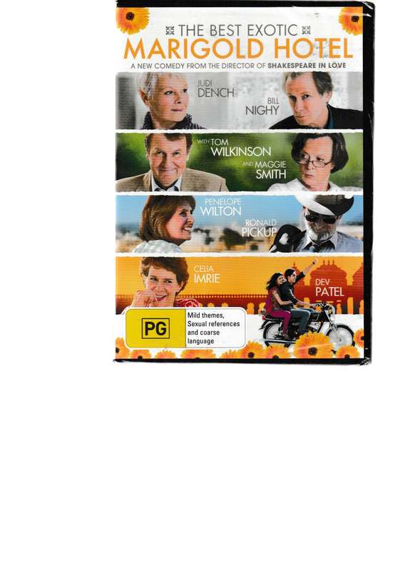 THE BEST EXOTIC MARIGOLD HOTEL DVD (NEW, SEALED)