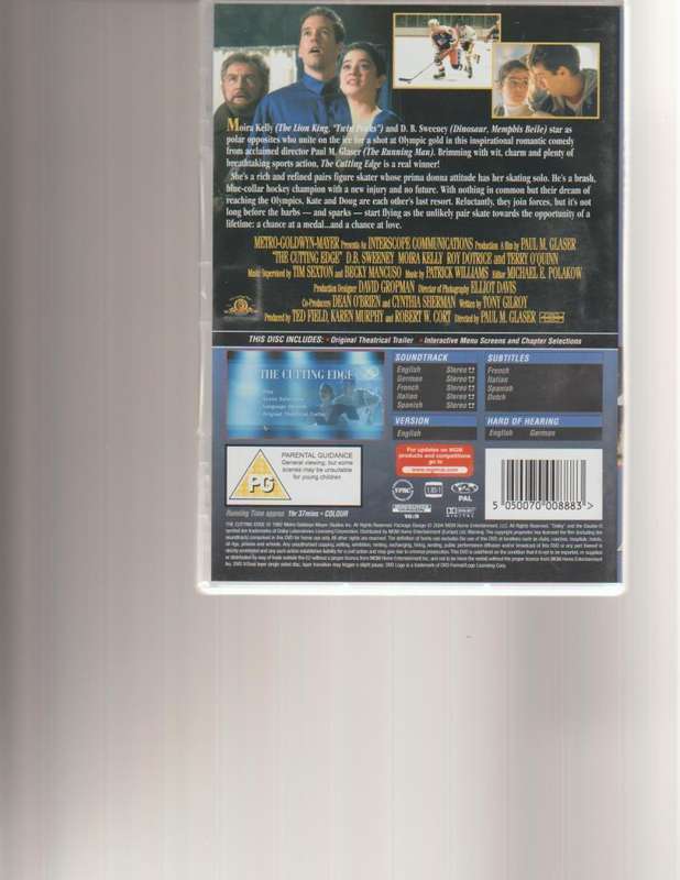 THE CUTTING EDGE DVD