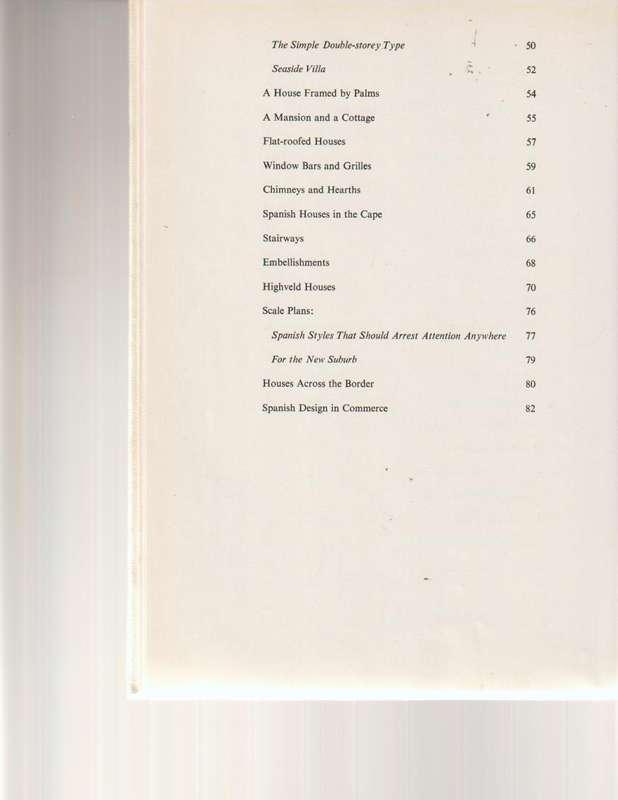 SPANISH HOUSES OF SOUTH AFRICA by HEIN WICHT