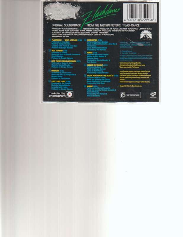 FLASHDANCE, ORIGINAL SOUNDTRACK CD