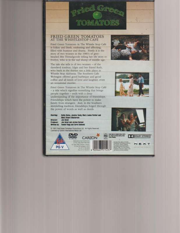 FRIED GREEN TOMATOES SERVED HOT AT THE WHISTLE STOP CAFE DVD